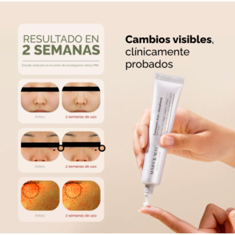 MARY & MAY Tranexamic Acid+Glutathione Eye Cream 30gr - Tienda Beauty - Skincare y maquillaje MARY & MAY Tranexamic Acid+Glutathione Eye Cream 30gr - Tienda Beauty - Skincare y maquillaje